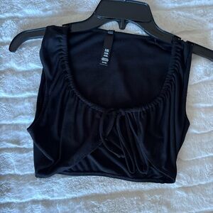 SKIMS Soft Lounge Tie Front Super Crop Top